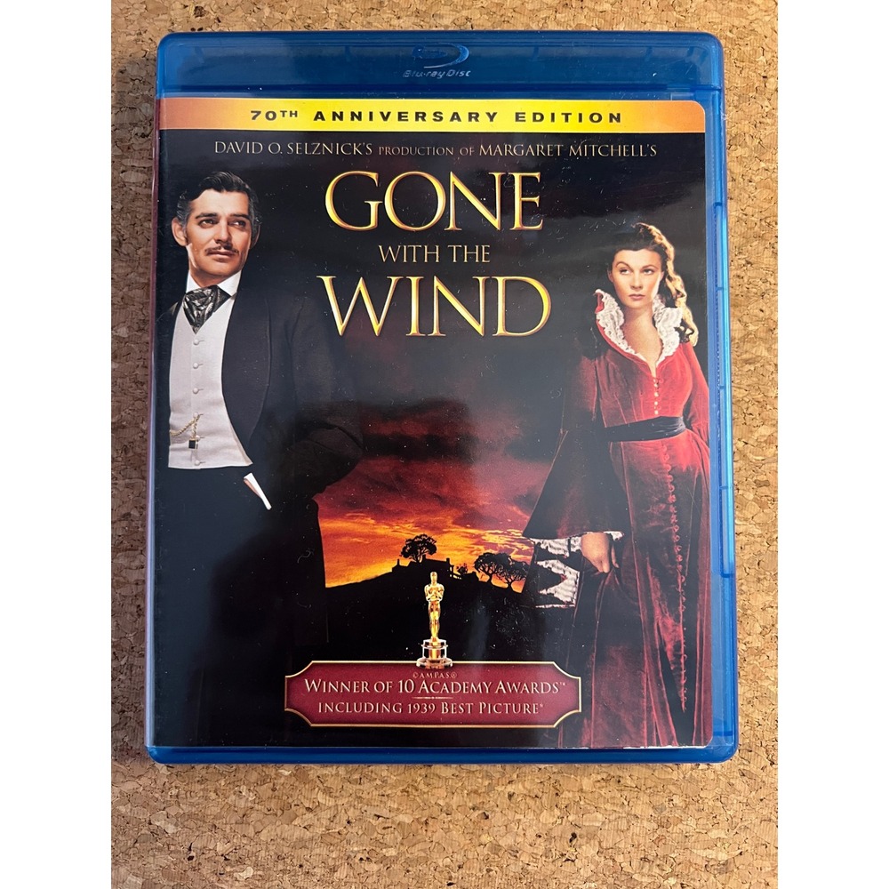 Warner Bros Gone‎ with the Wind Blu-ray Blue Excellent 70th Anniversary Edition